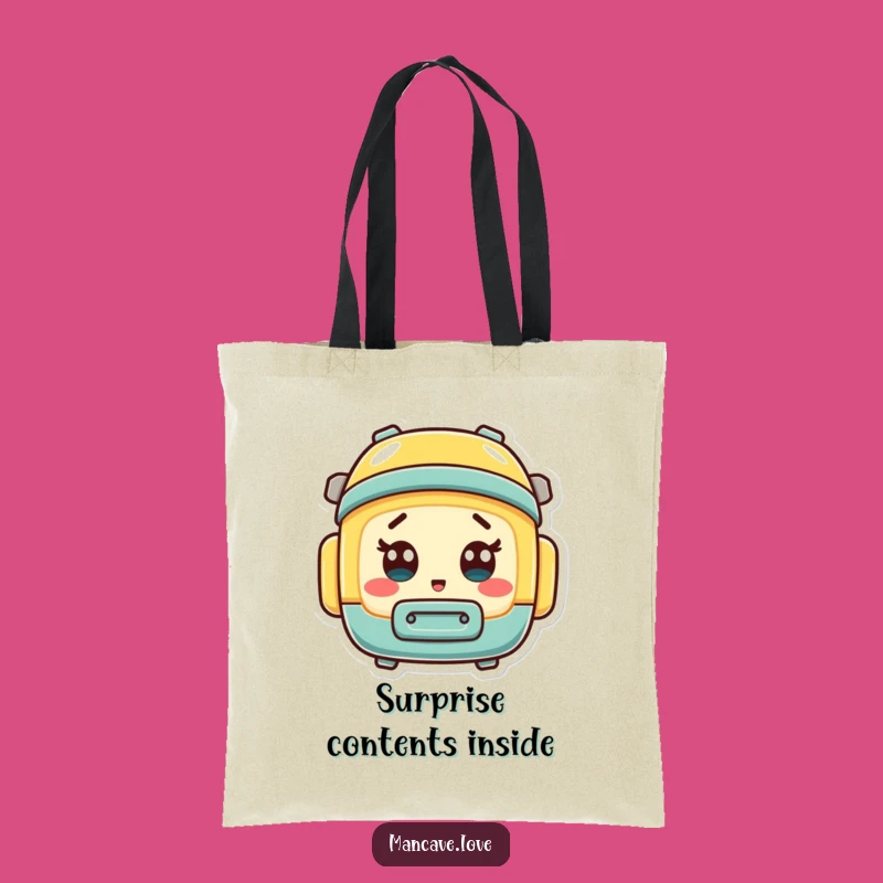 Funny Surprised Toolbox Tote: Shocked Mini Tool Container Bag Gift